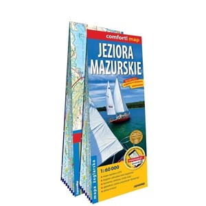 Obrazek Jeziora Mazurskie 2-częściowa laminowana mapa żeglarska 1:60 000