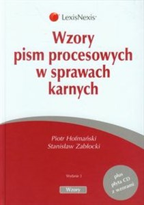 Picture of Wzory pism procesowych w sprawach karnych Książka z płytą CD z wzorami