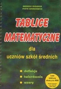 Picture of Tablice matematyczne dla uczniów szkół średnich