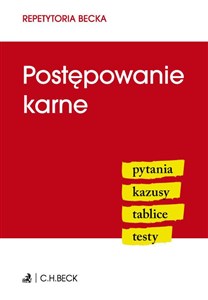 Picture of Postępowanie karne pytania, kazusy, tablice, testy