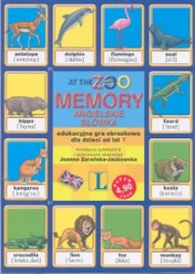 Picture of At the ZOO Memory angielskie słówka Edukacyjna gra obrazkowa dla dzieci od lat 7