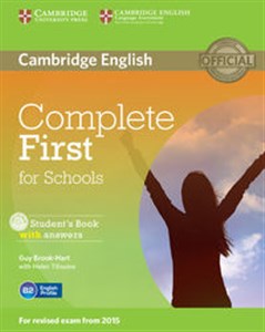 Obrazek Complete First for Schools Student's Book with answers + CD