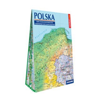 Picture of Polska Mapa ogólnogeograficzna i administracyjno-samochodowa laminowana mapa XXL 1:1 000 000