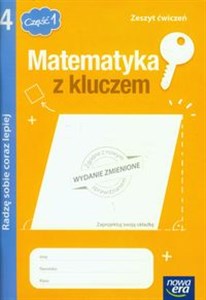 Picture of Matematyka z kluczem 4 Zeszyt ćwiczeń Radzę sobie coraz lepiej Część 1 Szkoła podstawowa