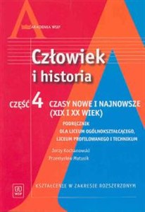 Picture of Człowiek i historia Część 4 Podręcznik Czasy nowe i najnowsze Liceum zakres rozszerzony