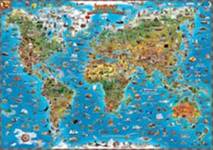 Picture of Świat mapa dla dzieci Listwa mapa ścienna