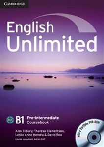 Obrazek English Unlimited Pre-intermediate Coursebook + DVD