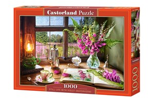 Picture of Puzzle 1000 Still Life with Violet Snapdragons C-104345