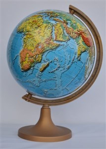 Obrazek Globus 320 polityczny fizyczny podświetlany