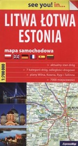 Picture of Litwa Łotwa Estonia Mapa samochodowa 1:700 000