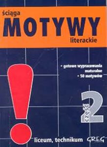 Picture of Motywy literackie 2 ściąga Liceum technikum
