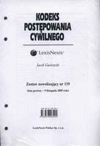 Picture of Kodeks Postępowania Cywilnego Zestaw nowelizujący nr 119