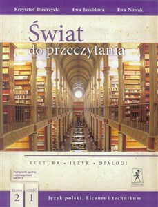 Picture of Świat do przeczytania 2 Podręcznik Część 1 Szkoła ponadgimnazjalna. Liceum i technikum