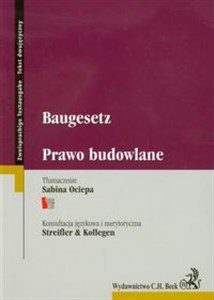 Obrazek Baugesetz Prawo budowlane Tekst dwujęzyczny polsko - niemiecki