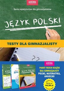 Picture of SUPERPAKIET TESTY DLA GIMNAZJALISTY POLSKI MATEMATYKA ANGIELSKI OLDSCHOOL STARA DOBRA SZKOŁA