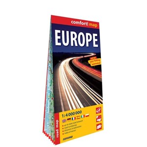 Obrazek Europa (Europe) laminowana mapa samochodowa  1:4 000 000
