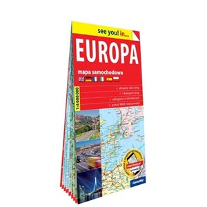 Obrazek Europa papierowa mapa samochodowa 1:4 000 000