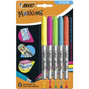 Picture of Marker Permamentny Marking Intense BIC blister 5szt