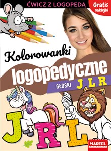 Picture of Kolorowanki logopedyczne Głoski J L R z naklejkami