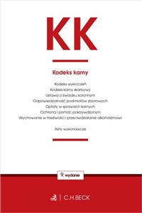 Picture of KK Kodeks karny oraz ustawy towarzyszące