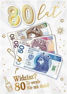 Obrazek Karnet Urodziny 80
