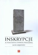 Inskrypcje... - Jacek Grębowiec - Ksiegarnia w UK