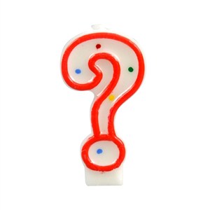 Picture of Świeczka pytajnik kropki