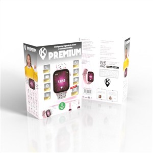 Obrazek Smartwatch dla dziecka z funkcją lokalizacji GPS i połączeniami KiDiZ Premium różowy