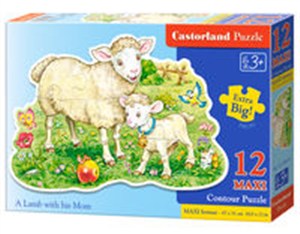 Obrazek Puzzle MAXI Konturowe:	Cows on a Meadow12
