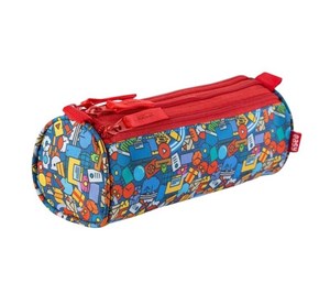 Obrazek Piórnik saszetka z 3 zamkami