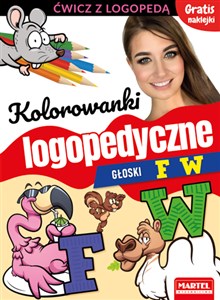 Picture of Kolorowanki logopedyczne Głoski F W z naklejkami