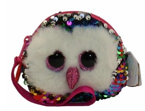 Obrazek Cekinowa torba na nadgarstek Sowa Owen