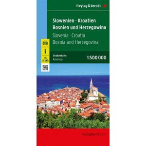 Obrazek Mapa Słowenia Chorwacja Bośnia i Hercegowina 1:500 000 FB