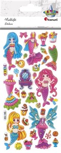 Obrazek Naklejki wypukłe syrenki i stroje mix 34szt