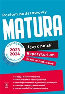 Obrazek Nowe Repetytorium 2023 język polski arkusze maturalne zakres podstawowy