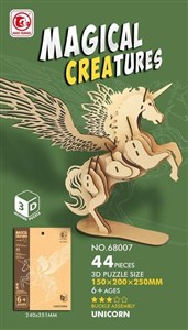 Obrazek Drewniane klocki 3D 44el