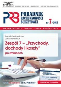 Picture of Zespół 7 - Przychody,dochody i koszty po zmianach Poradnik Rachunkowości Budzetowej 7/2018