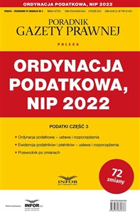 Picture of Ordynacja podatkowa  NIP 2022 Podatki-Przewodnik po zmianach 3/2022