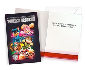 Obrazek Karnet Urodziny Psi Patrol