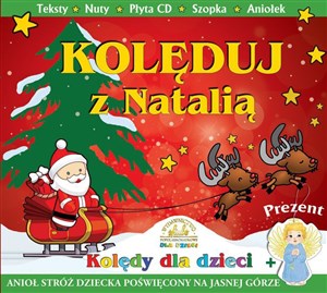 Obrazek Kolęduj z Natalią z płytą CD makieta szopki + aniołek zawieszka