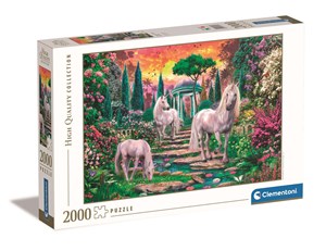 Picture of Puzzle 2000 HQ classical Garden unicorns 32575