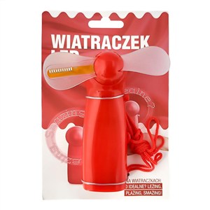 Obrazek Wiatraczek led czerwony