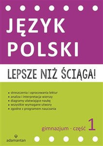 Obrazek Lepsze niż ściąga Język polski Gimnazjum Część 1