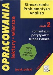 Obrazek Opracowania 2 Romantyzm Pozytywizm Młoda Polska Liceum technikum