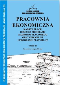 Obrazek Pracownia Ekonomiczna cz.III Kadry i płace PADUREK