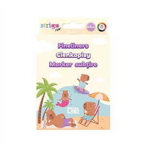 Obrazek Cienkopisy Strigo Kapibara 8 kolorów