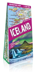 Obrazek Islandia (Iceland) laminowana mapa samochodowo - turystyczna