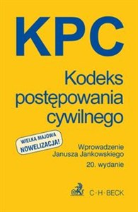 Picture of Kodeks postępowania cywilnego wprowadzenie Janusza Jankowskiego