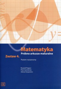 Picture of Matematyka Próbne arkusze maturalne Zestaw 4 Poziom rozszerzony