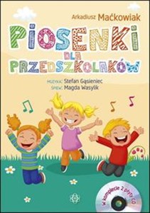 Obrazek Piosenki dla przedszkolaków Książka + 2 CD